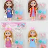 Casa de muñecas de simulación transfronteriza para niños 15CM5 articulaciones muñeca de princesa real joyería vestimenta juguetes para niñas venta al por mayor