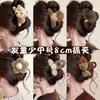 Pinzas para el pelo de felpa de otoño e invierno para mujer, con un aspecto sofisticado, adecuadas para quienes tienen el pelo fino, diseñadas para la parte trasera de la cabeza, estilo tiburón, estilo coreano, accesorios para el pelo versátiles