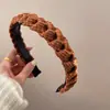 Faixa de Cabelo Trançada Estilo Novo Outono e Inverno para Mulheres, Simples Faixa de Cabelo Alta para Lavar o Rosto, Trança de Cabelo, Grampo de Cabelo, Acessório de Cabelo