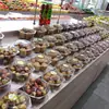 Caixa Redonda de Jujuba de Inverno e Ameixa 750g Caixa Descartável Transparente de Plástico para Frutas Caixa Espessa de Conservação Caixa de Corte de Frutas para Viagem