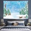 Tela de Fondo Navideño Tela de Fondo de Papá Noel Nórdico Decoración de Pared de Garaje Tela Colgante Ambiente Festivo Diseño Tapiz