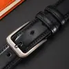 Nuevo Cinturón de Amazon para Hombres, Jóvenes, Simple, Versátil, Moderno, a la Moda, Cinturón de Pantalón con Hebilla de Pin, Negocios de Mediana Edad, Ocio de Alta Gama