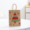 Saco de papel de Natal saco de embalagem de compras de roupas saco de presente de alce saco de papel Kraft saco de embalagem de presente atacado