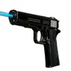 Encendedor de moda creativo en forma de pistola, recargable, llama fuerte, a prueba de viento, elegante, encendedor estilo militar, al por mayor
