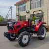 Tractor de Tracción en las Cuatro Ruedas 804 Eje Trasero Reforzado con Barredora de Nieve y Rotocultivador para Exportación Transfronteriza Tractor de Tamaño Mediano