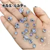 Decoraciones para Uñas Color Púrpura Cristalino con Brillantes Diamantes K9, Sin Base, Diamantes Apilados Hechos a Mano, Uñas de Caramelo de Roca Coloridas