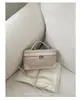 Bolso pequeño tejido con patrón de moda estilo coreano transfronterizo para mujer, nuevo bolso de caja de nicho para el día a día, bolso versátil de hombro y cruzado, moderno