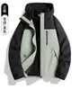 Chaqueta de montaña 3 en 1 para mujer estilo Burton, totalmente sellada térmicamente, para exteriores, cortavientos e impermeable, con abrigo de plumas para hombre