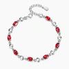 Pulsera de Cristal Corazón del Océano para Pareja para Mujeres Pulsera de Diamante Corazón del Océano de Alta Gama de Lujo para Mujeres Pulsera de Diamante Estilo Coreano