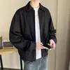 Jaqueta Masculina Estilosa Primavera e Outono 2026, Marca Trendy High Street Ins, Estilo Hong Kong, Estilo Harajuku Japonês, Versão Coreana, Jaqueta de Corte Solto