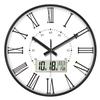Reloj de Pared para el Hogar con Hora Automática Reloj Moderno para Sala de Estar Reloj de Pared con Calendario Perpetuo para Dormitorio Reloj de Pared Sencillo para el Hogar sin Perforaciones