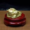 Atacado cobre sapo dourado recrutar arroz sapo dourado ornamentos de escritório decoração de casa bronze