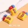 Juguete de Comida Simulada M-Bean Accesorios de Resina Pegamento de Crema Funda para Teléfono Móvil Broche para el Cabello Accesorios de Resina Parche para Vaso de Agua DIY