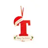 2026 Decoración Cruzada de Letra de Nombre Personalizada DIY Colgante Acrílico Letra Adorno Colgante de Navidad