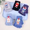 Guantes de Ultraman Tridimensional para Niños con Solapa para Otoño e Invierno Lindos Dibujos Animados Forrados de Felpa Cálidos para Estudiantes de Primaria Guantes de Cinco Dedos para Escribir
