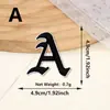 Venda Quente Estilo Gótico Preto Letras Inglesas Números Bordado Tecido Patches Tendência Roupas Legais Chapéus Mochilas Acessórios Patches Decorativos