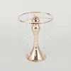 Portaflores de Hierro Estilo Europeo de Lujo Ligero, Decoración para Firma de Mesa Principal de Boda, Florero Dorado Galvanizado, Superventas Transfronterizo