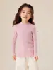 Suéter de cachemira para niños, suave y cálido, tejido ajustado para niños, suéter de cachemira tipo pullover para niñas, camiseta interior