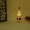 Lanterna Luminosa Hairpin Estilo Antigo Novo Chinês Hanfu Headwear Palace Lâmpada Traseira Cabeça Disco Hairpin Ano Novo Passo