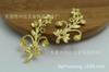 Accesorios de cobre fundido DIY 32*19mm colgante colgante de flor de rama de cobre fundido P8712
