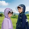 Capa de Chuva Infantil Unissex para Meninos e Meninas Totalmente Impermeável Contra Chuva Forte Especial para Alunos do Ensino Fundamental Leve com Compartimento para Mochila Capa de Chuva