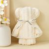 Toalha de Veludo Coral Listrada Doce Toalha Urso Lembrancinha de Casamento Toalha Absorvente Toalha de Limpeza Caixa de Presente Toalha de Presente