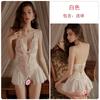 Dz Guiruo Sexy Espalda Descubierta Lencería Sexy Malla Transparente Caliente Abierto Ajustado Mono Traje Uniforme 4362