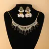 Joyería Popular Transfronteriza de Amazon Collares y Pendientes Populares Europeos y Americanos Estilo Étnico Lujo Accesible Conjunto de Collares de Gama Alta