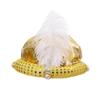 Sombrero de príncipe indio de Halloween, sombrero árabe, sombrero Avanti, sombrero de príncipe sultán, tocado de príncipe Aladino