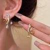 Nuevos pendientes de plata de moda con forma de serpiente, pequeños y exquisitos, estilo Chanel, ligeros, lujosos, con microincrustaciones avanzadas, personalizados, estilo retro para mujer.