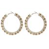 Nuevos Productos Transfronterizos Aretes Redondos de Pedrería Personalizados Europeos y Americanos para Mujer Moda Trendy Diamantes Coloridos Aretes Geométricos Venta al por Mayor