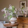Flores Artificiales de Lujo Ligero de Gama Alta Estambres de Robinia Flores Falsas Adornos Decoración Floral para Mesa de Comedor de Sala de Estar Flores Ramos Biomórficos Adornos