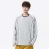 Camiseta deportiva de manga larga estilo americano Hasselblad para hombre, estilo juvenil de otoño, sudadera holgada de cuello redondo, camiseta básica casual para usar debajo