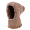 Gorro pullover todo en uno, gorro cálido de invierno con forro polar engrosado con bufanda para el cuello y máscara, gorro a prueba de viento para ciclismo, gorro para mujer a prueba de frío