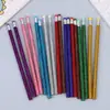 Lápis de Couro com Glitter Personalizado pelo Fabricante Lápis com Pó Dourado Lápis Colorido com Glitter Lápis HB para Estudante Lápis para Estudante e Escritório