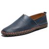 Sapatos casuais masculinos populares transfronteiriços de tamanhos grandes, slip-on, camada superior de couro bovino, sapatos preguiçosos, sapatos de couro, tamanho 48, tamanho 49, tamanho 50