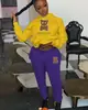 Novo conjunto de moletom com capuz casual de comércio exterior marca de moda conjunto de moletom estampado com cabeça de urso tamanho europeu moletom