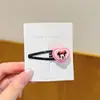Pinza de clips para el pelo de Mickey con lazo y saludo para niños, pinza Bb para niñas, pinza de lunares para flequillo roto, pinza linda para flequillo de niñas, pinza para el pelo, pinza para el pelo
