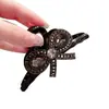 Luxo Leve Retrô Brilhante Super Strass Laço Presilha de Cabelo Pinça Presilha de Cabelo na Nuca Fixador de Coque Grampo de Cabelo Presilha Tubarão Acessórios de Cabelo Mulheres
