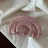 Pinza de pelo estilo coreano media coleta, pinza vintage para la parte trasera de la cabeza, pinza de tiburón para recogido, pasador con un tacto de alta gama y exquisito, accesorio para el cabello