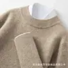 Nuevo Suéter Grueso de Cachemira para Hombre 2025, Moda de Negocios, Cuello Semi Alto, Elegante, Sencillo, Diseño Versátil, Suéter Base
