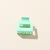 Pinza para el pelo cuadrada minimalista transfronteriza de 2,5 cm con diseño hueco para la parte trasera de la cabeza, elegante accesorio para el pelo de princesa