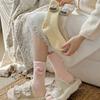 Calcetines al por mayor de Cheng para otoño e invierno de mujer, forrados de vellón, gruesos, cálidos, estilo terciopelo, muñeca estilo INS para dormir, versátiles, tipo calcetín de rizo