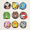 Chaveiro de Metal com Pingente de Animal Série Chá de Leite Desenho Animado, Pingente de Borracha Macia PVC, Pequeno Presente