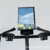 Máquina de Escalera con Proyección en Pantalla, Equipo de Fitness Aeróbico para Gimnasio Interior, Equipo Comercial, Máquina de Escalera con Proyección en Pantalla