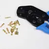 Conector Macho-Hembra de un Agujero con Resorte, Conector de Bala Uno a Uno, Terminal Prensado en Frío, Tipo Plug-In, 50 Juegos