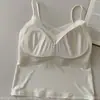 Camisola Larga Brillante con Escote en V y Ribete de Encaje, Espalda Descubierta, Sin Costuras, para Mujer con Copas en el Pecho