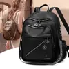 Mochila transfronteriza para mujer, versión coreana, nueva moda 2026, PU personalizada, mochila de viaje para dama, mochila escolar de estudiante de moda