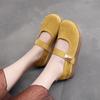 Soporta Personalización de Zapatos de Tela del Viejo Pekín, Zapatos sin Cordones Estilo Birkenstock, Zapatos Casuales Perezosos Antideslizantes Cómodos de una Hebilla Cruzada