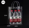 Saco de presente transparente de fábrica saco plástico PVC bolsa de mão mão presente presente de aniversário embalagem de saco de casamento atacado